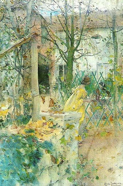 Carl Larsson moter oil painting picture